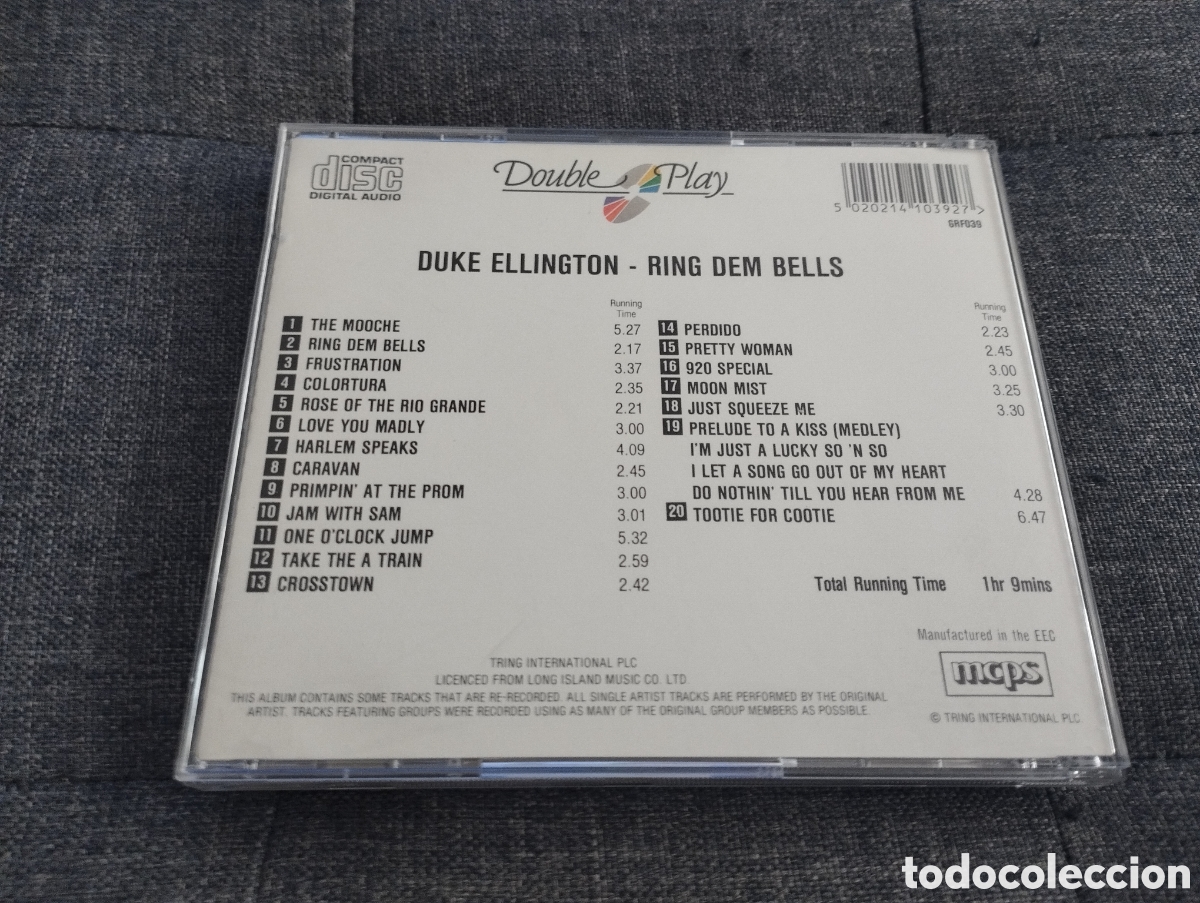CDs de m&uacute;sica: DUKE ELLINGTON. RING DEM BELLS (CD) - Foto 3