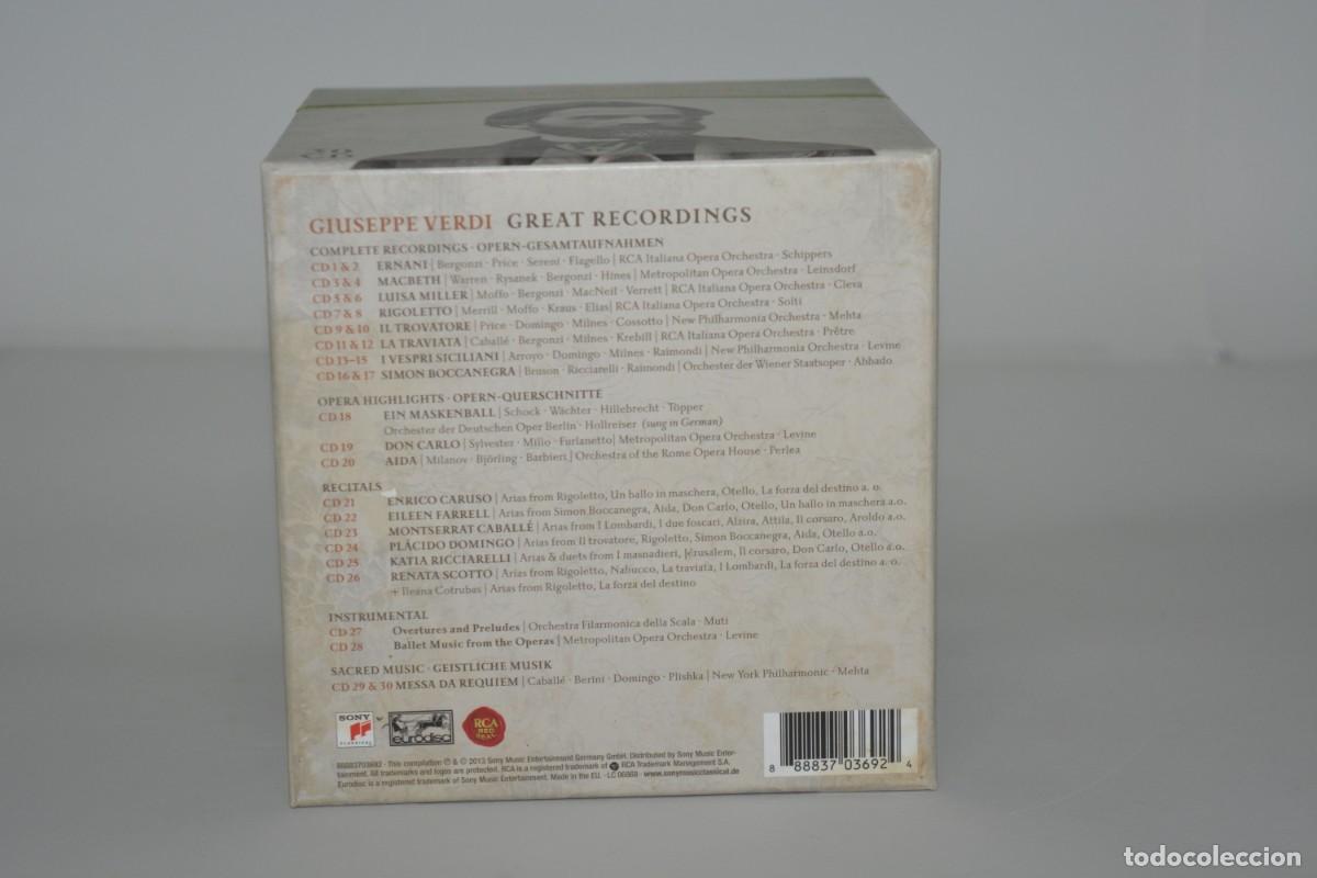 CDs de m&uacute;sica: GIUSEPPE VERDI. GREAT RECORDINGS. CAJA 30 CDS. - Foto 3