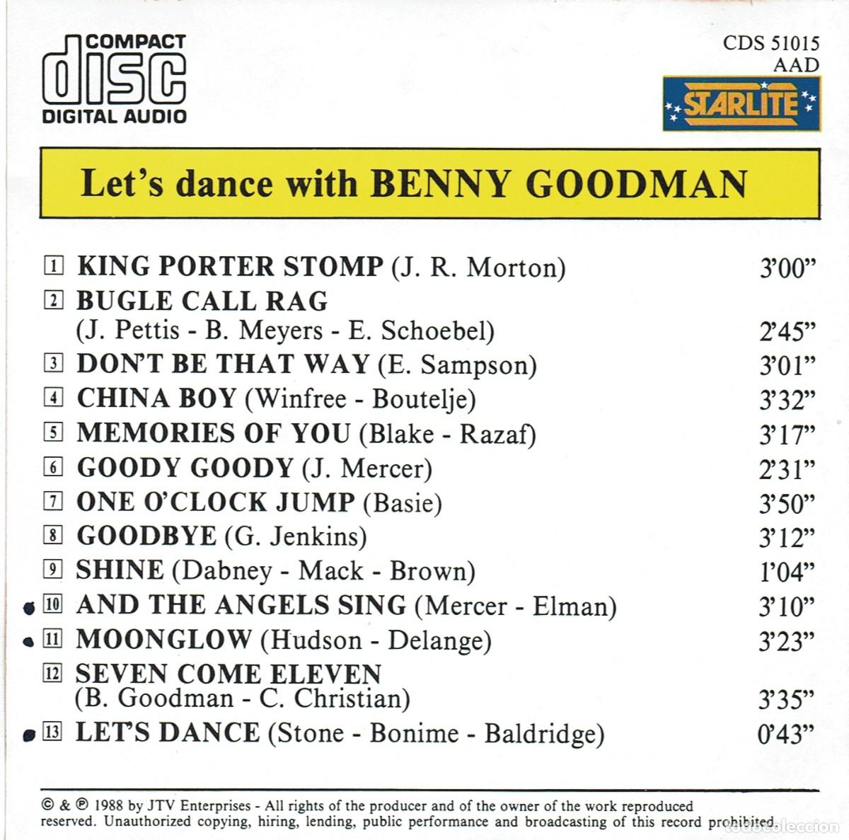 CDs de m&uacute;sica: BENNY GOODMAN CD - Foto 2