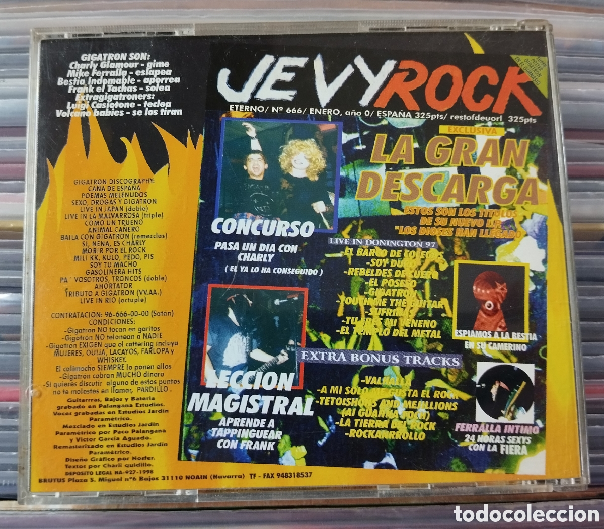 CDs de m&uacute;sica: Gigatron - Los Dioses Han Llegado CD - 1998 - Foto 2