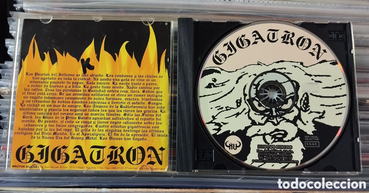 CDs de m&uacute;sica: Gigatron - Los Dioses Han Llegado CD - 1998 - Foto 3
