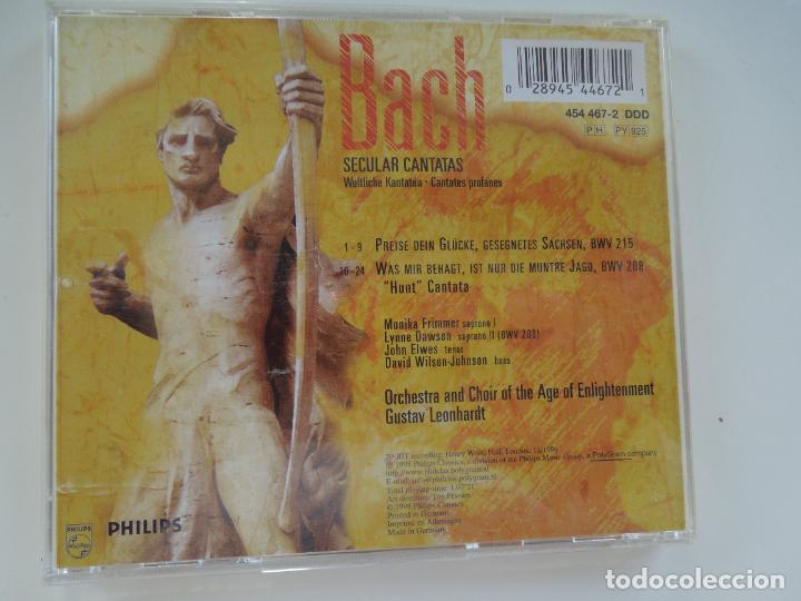CDs de m&uacute;sica: BACH -SECULAR CANTATAS - GUSTAV LEONHARDT-CD - Foto 3