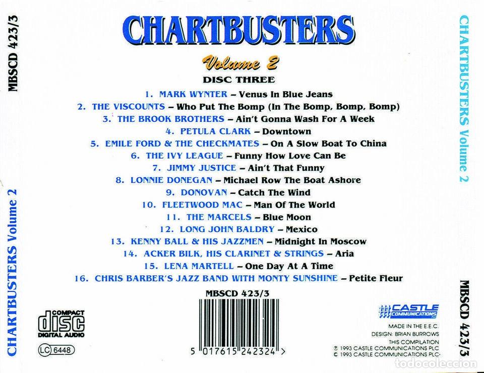 CDs de m&uacute;sica: Chartbusters - Volume 2 - disc 3 - near MINT - 1993 - Foto 3