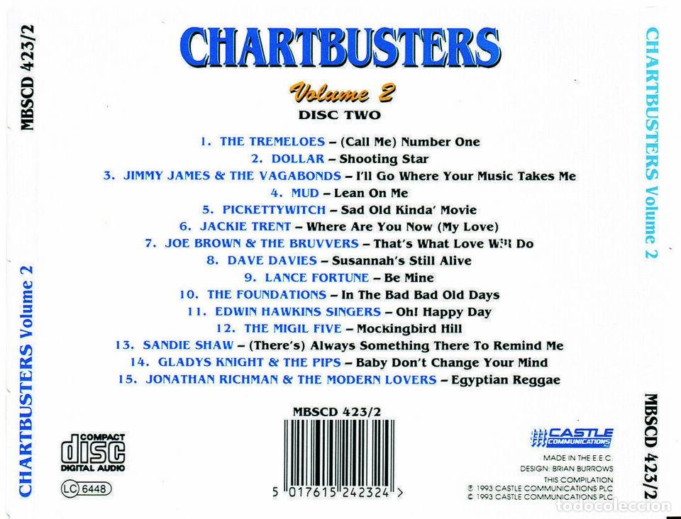 CDs de m&uacute;sica: Chartbusters - Volume 2 - disc 2 - near MINT - 1993 - Foto 2