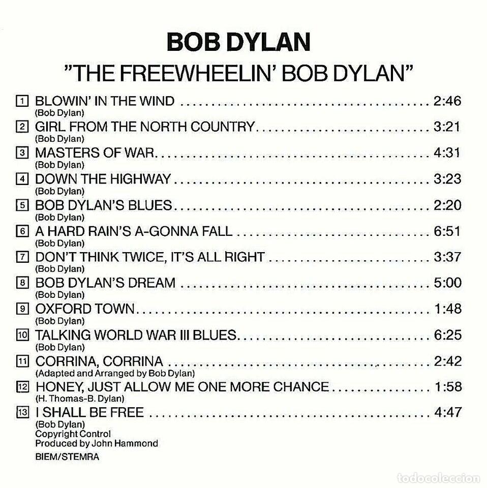 CDs de m&uacute;sica: Bob Dylan - The freewheeilin - CD - Foto 2