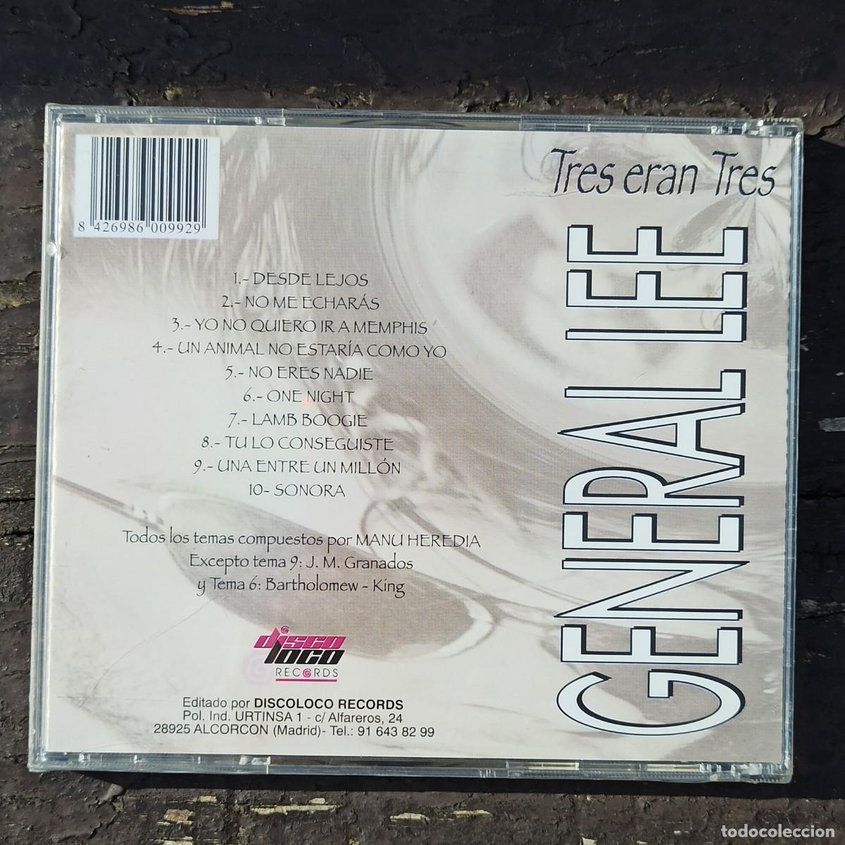 CDs de m&uacute;sica: CD General Lee &ndash; Tres Eran Tres - Foto 2