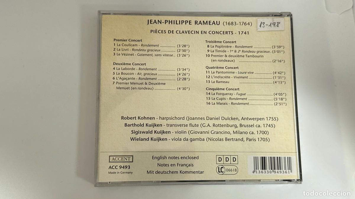CDs de m&uacute;sica: RAMEAU: Pieces de Clavecin en Concerts - Foto 2