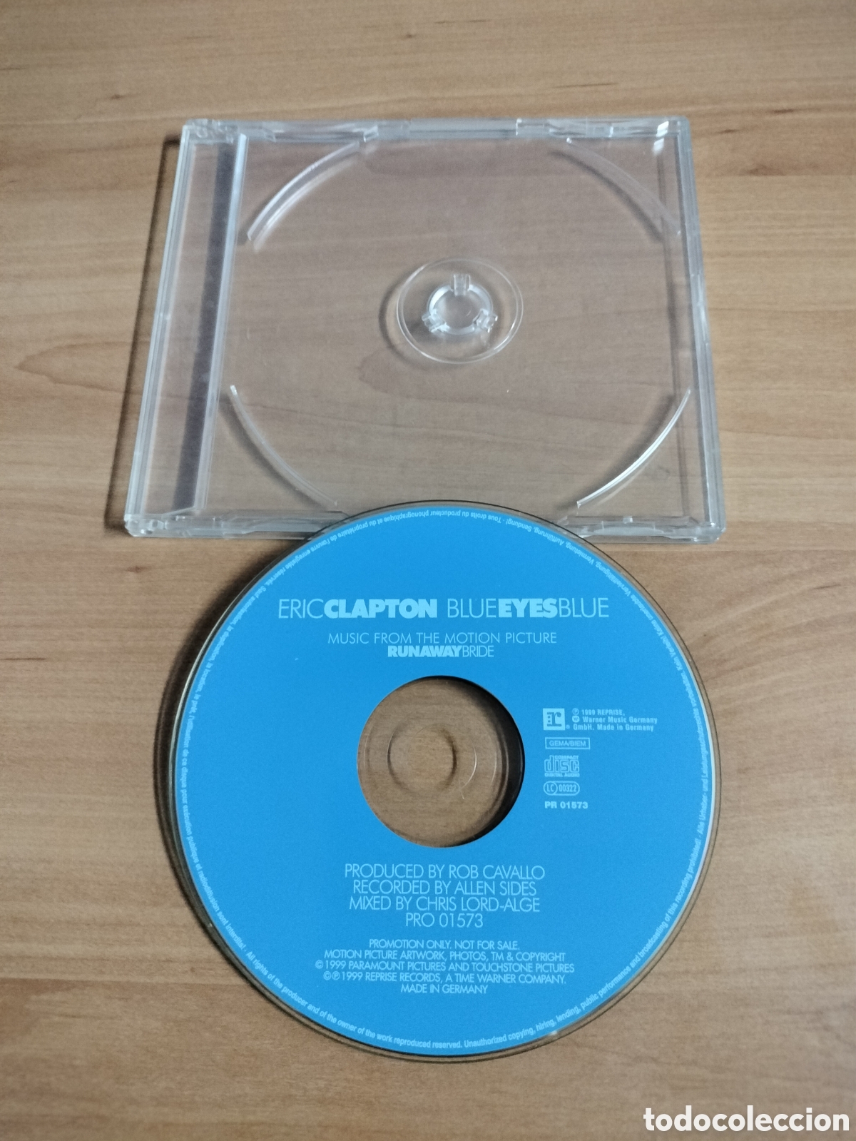 CDs de m&uacute;sica: Eric clapton - Blue eyes blue - CD single 1 canci&oacute;n - Foto 1