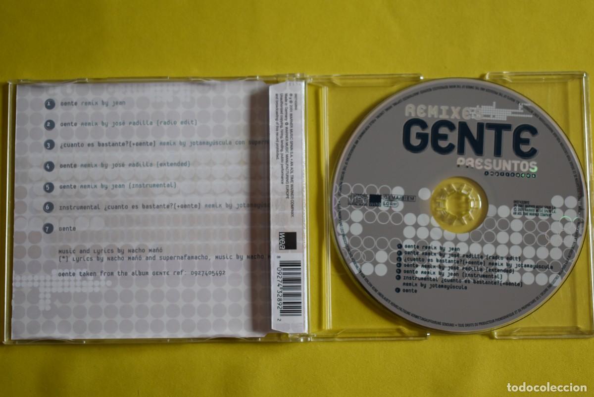 CDs de m&uacute;sica: CD Presuntos implicados. Remixes Gente. 2001 - Foto 2