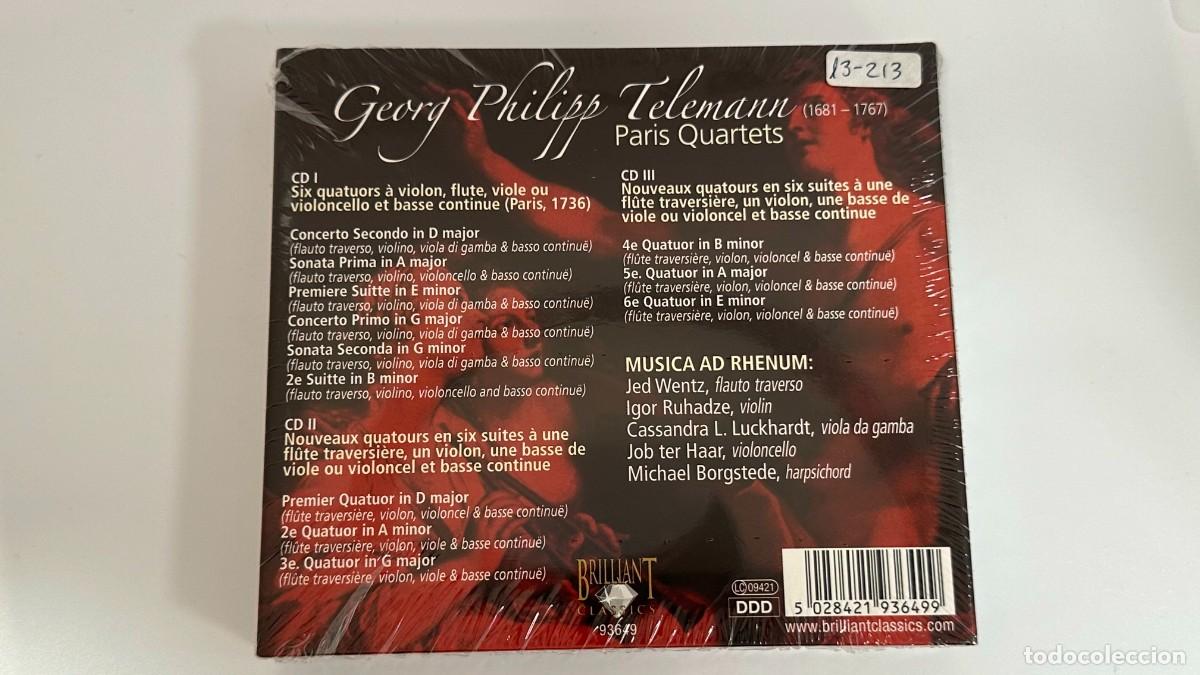CDs de m&uacute;sica: TELEMANN: Paris Quartets - Foto 2