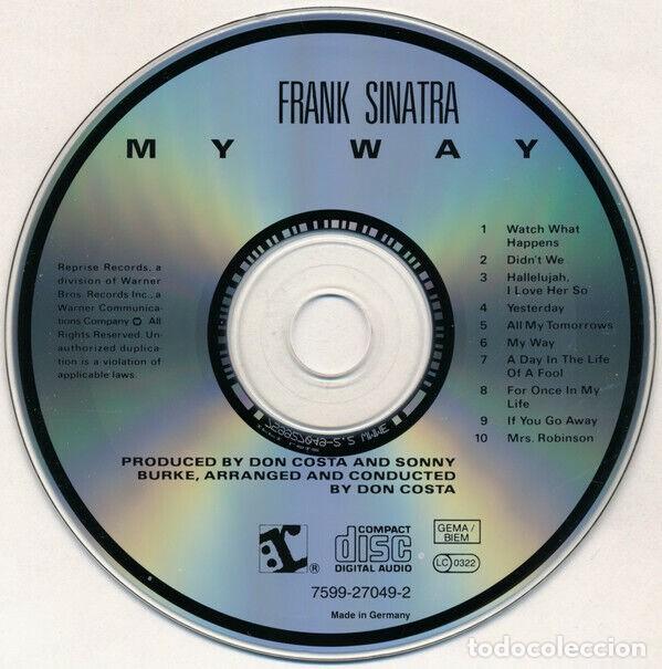 CDs de m&uacute;sica: Frank Sinatra &ndash; My Way - CD - NMINT - Foto 3