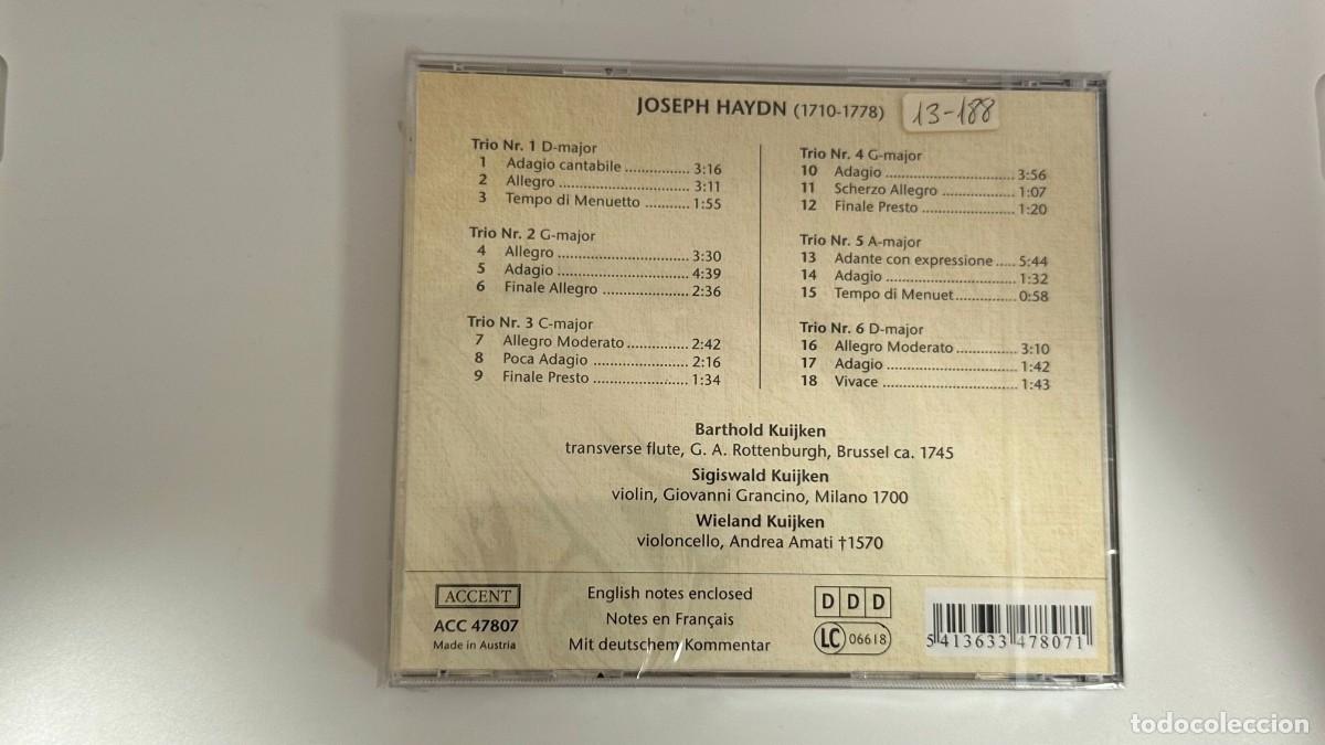 CDs de m&uacute;sica: HAYDN: Six trios, Op. 38 - Foto 2