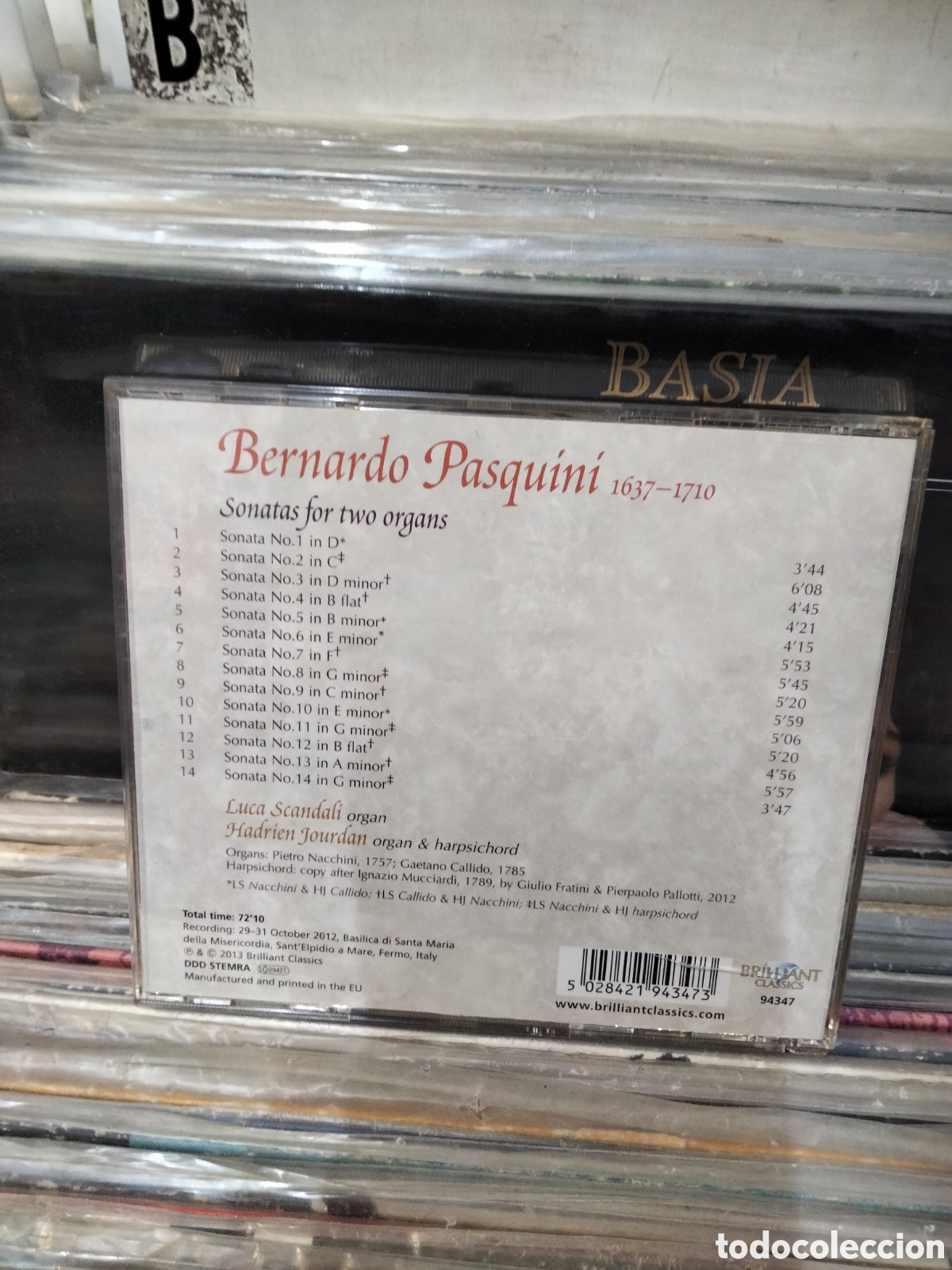 CDs de m&uacute;sica: Pasquini sonatas for two organs - Foto 2