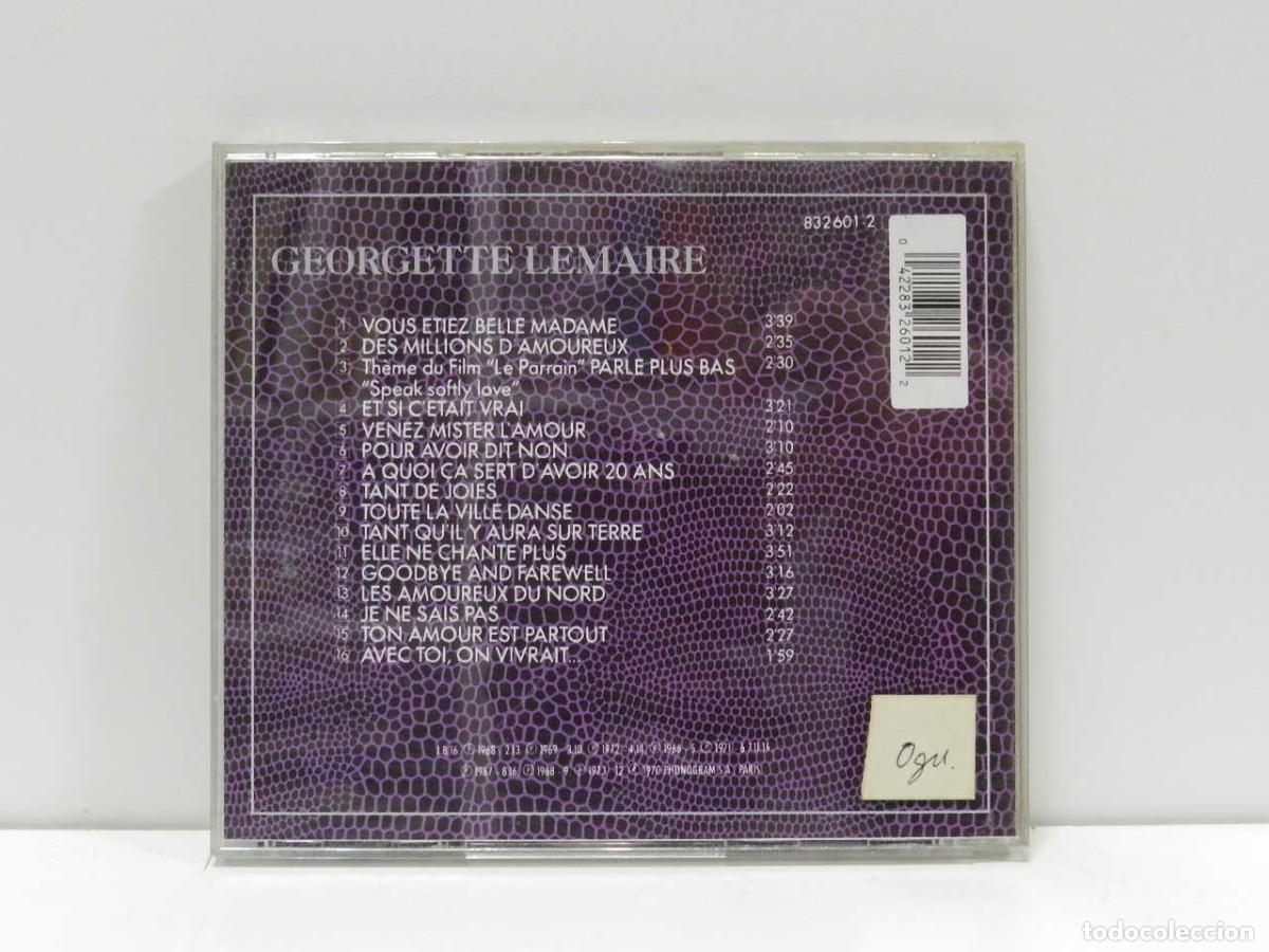 CDs de m&uacute;sica: DISCO CD. Georgette Lemaire &ndash; Georgette Lemaire. COMPACT DISC. - Foto 2