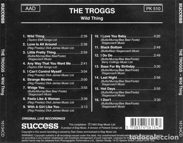 CDs de m&uacute;sica: The Troggs &lrm;&ndash; WILD THING CD - Foto 2