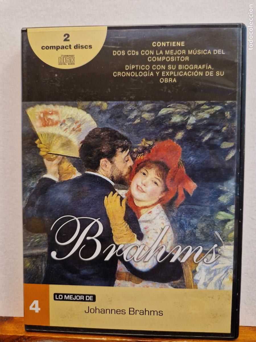 CDs de m&uacute;sica: CD. LO MEJOR DE JOHANNES BRAHMS. 2 COMPACT DISCS - Foto 1