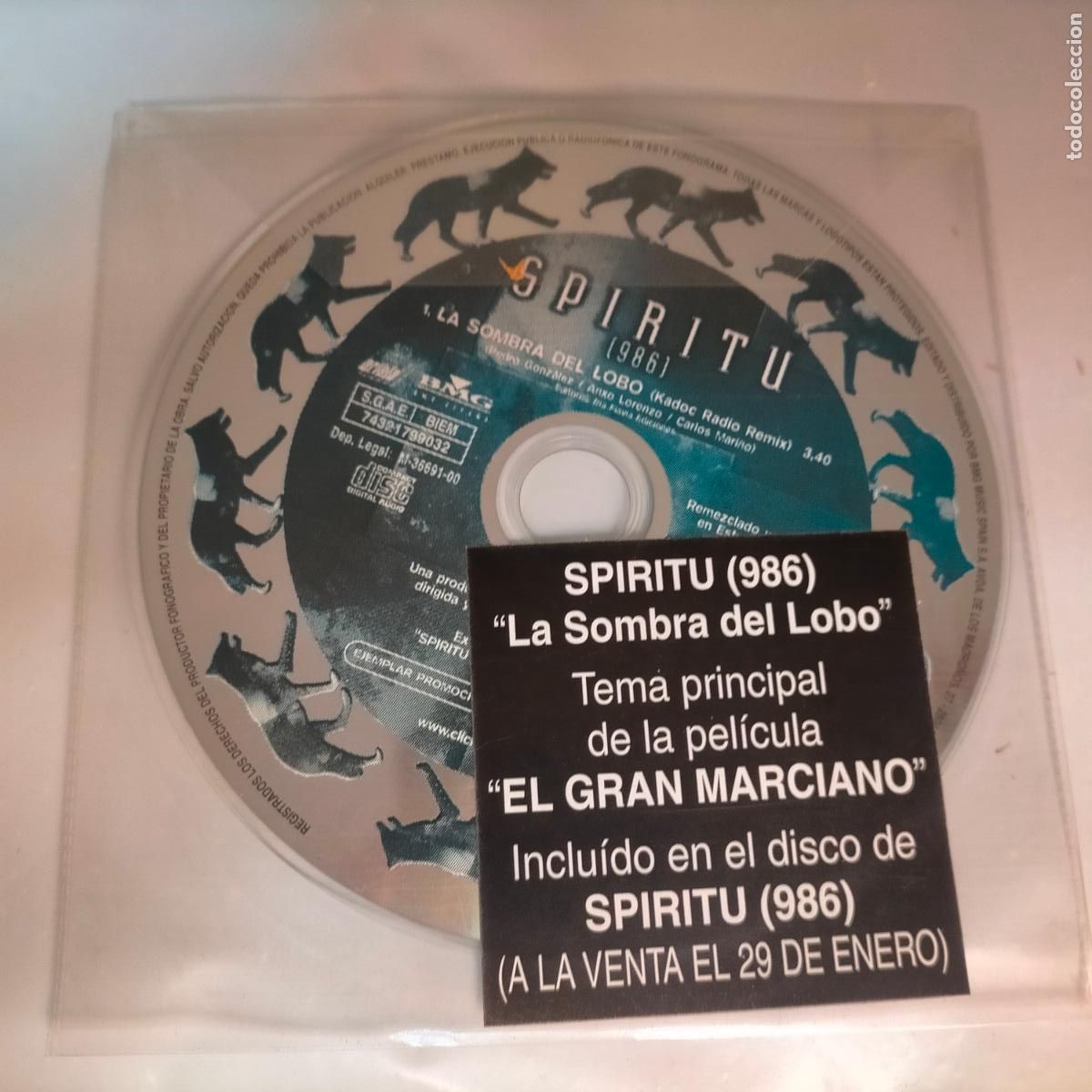 CDs de m&uacute;sica: PROMO CD SINGLE - SPIRITU - Foto 1