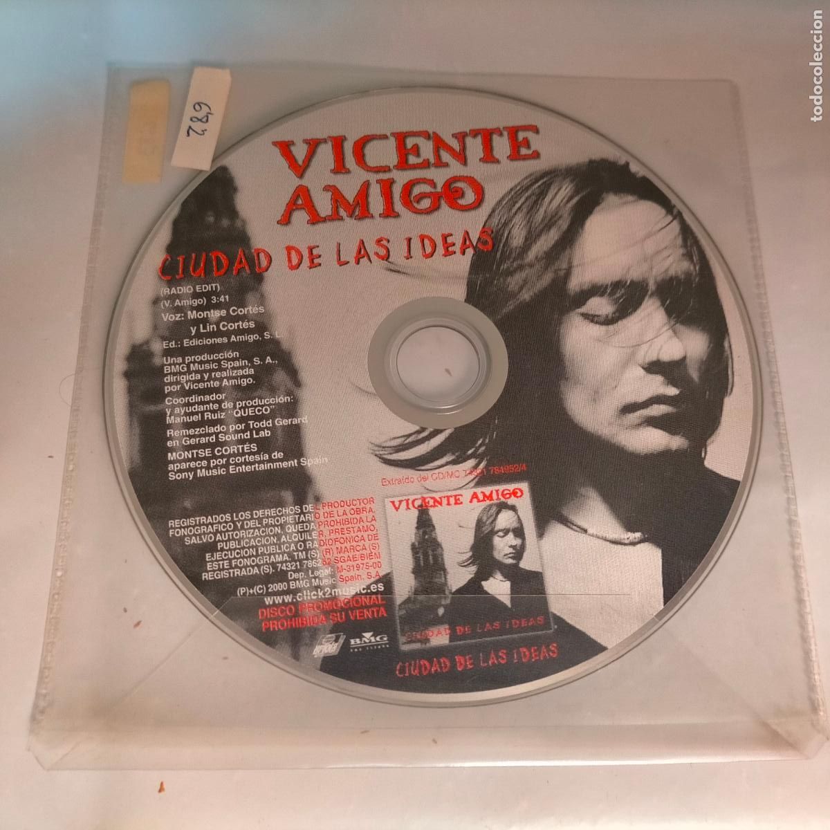 CDs de m&uacute;sica: PROMO CD SINGLE - VICENTE AMIGO - Foto 1