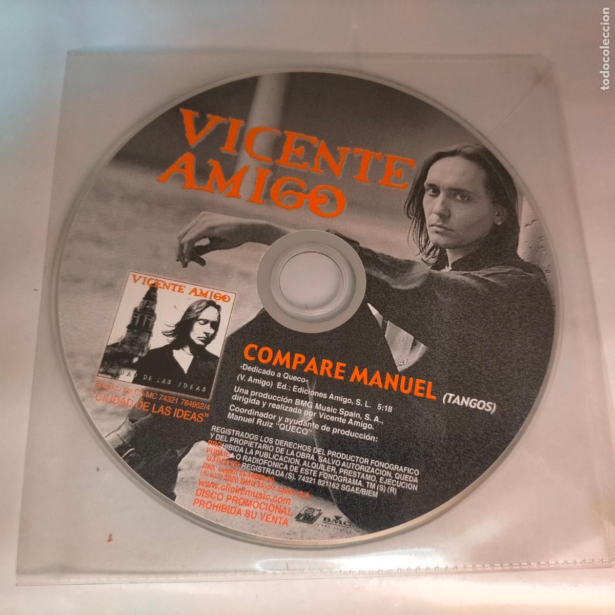CDs de m&uacute;sica: PROMO CD SINGLE - VICENTE AMIGO - Foto 1