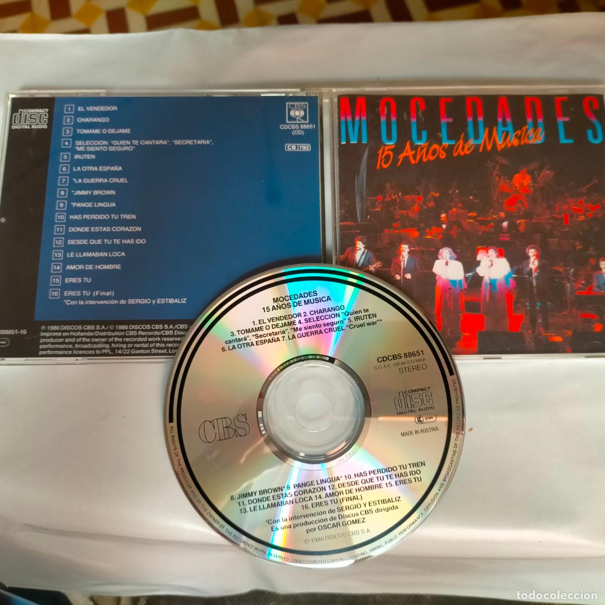 CDs de m&uacute;sica: CD 16 TEMAS MOCEDADES - Foto 1