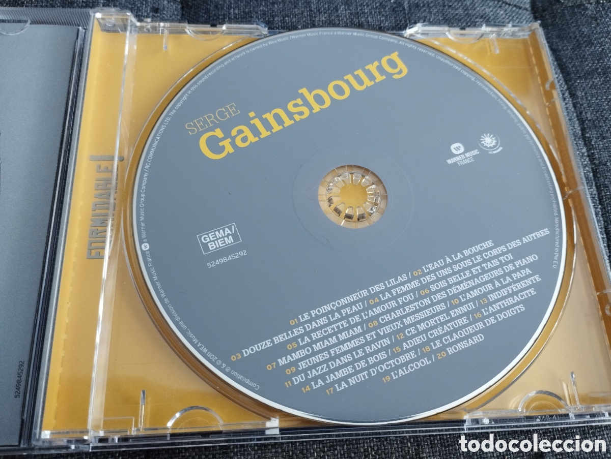 CDs de m&uacute;sica: SERGE GAINSBOURG (CD) - Foto 2
