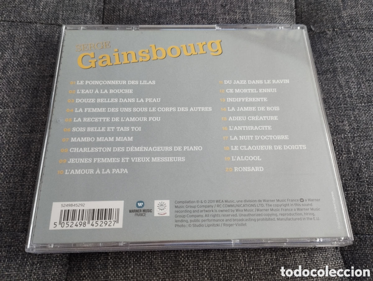 CDs de m&uacute;sica: SERGE GAINSBOURG (CD) - Foto 3
