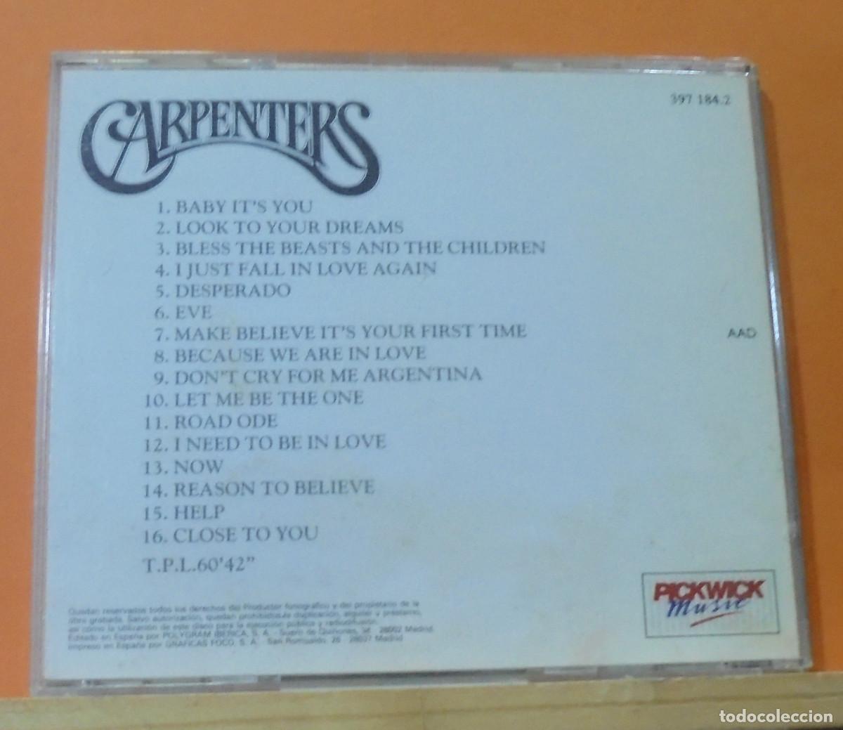 CDs de m&uacute;sica: Carpenters. Treasures. Polygram -- CD - Foto 2