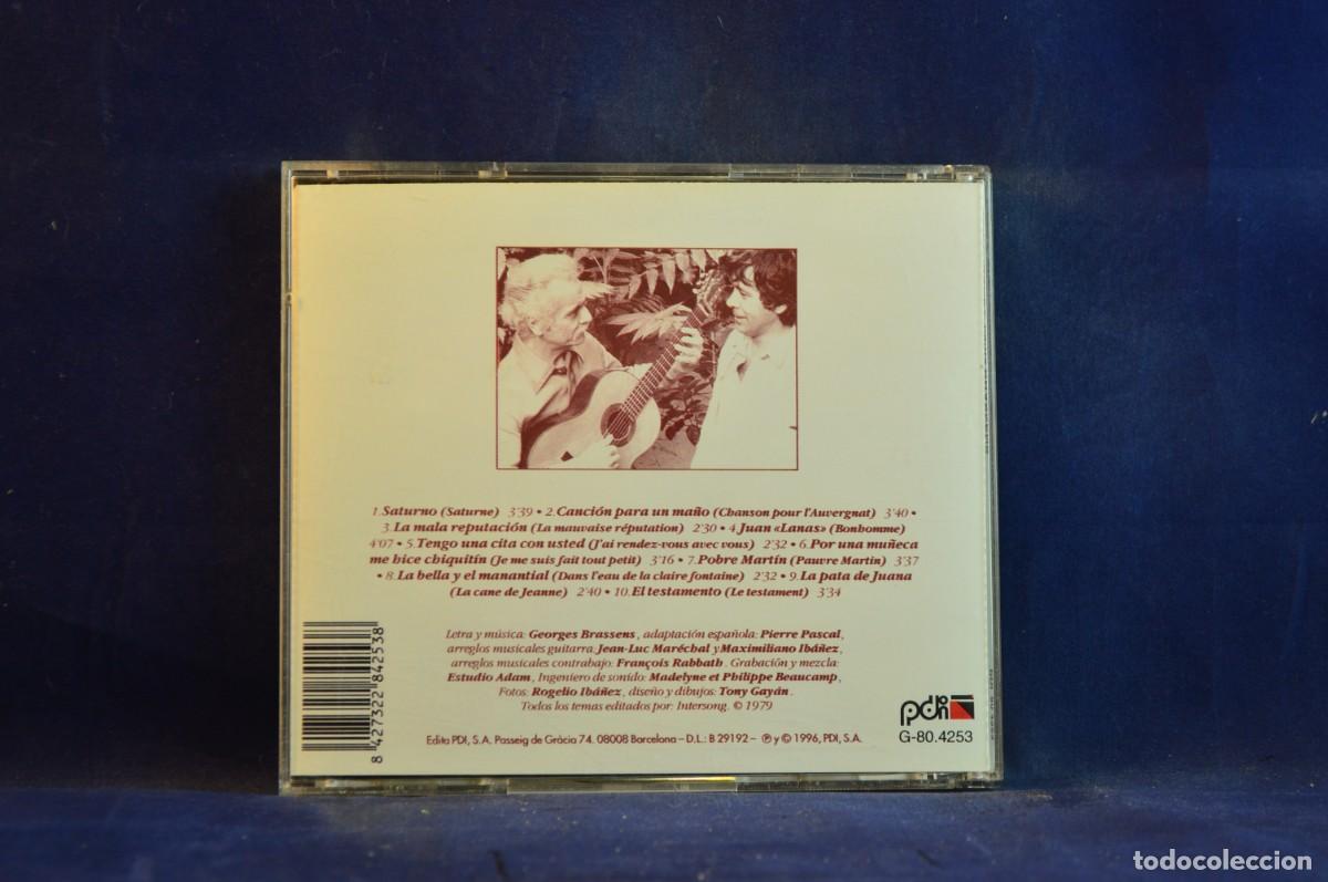 CDs de m&uacute;sica: PACO IB&Aacute;&Ntilde;EZ &ndash; CANTA A BRASSENS - CD - Foto 2