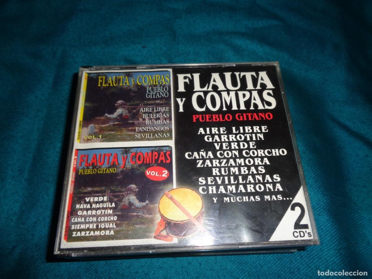 CDs de m&uacute;sica: FLAUTA Y COMPAS. PUEBLO GITANO. 2 CD&acute;S. IMPECABLE - Foto 1