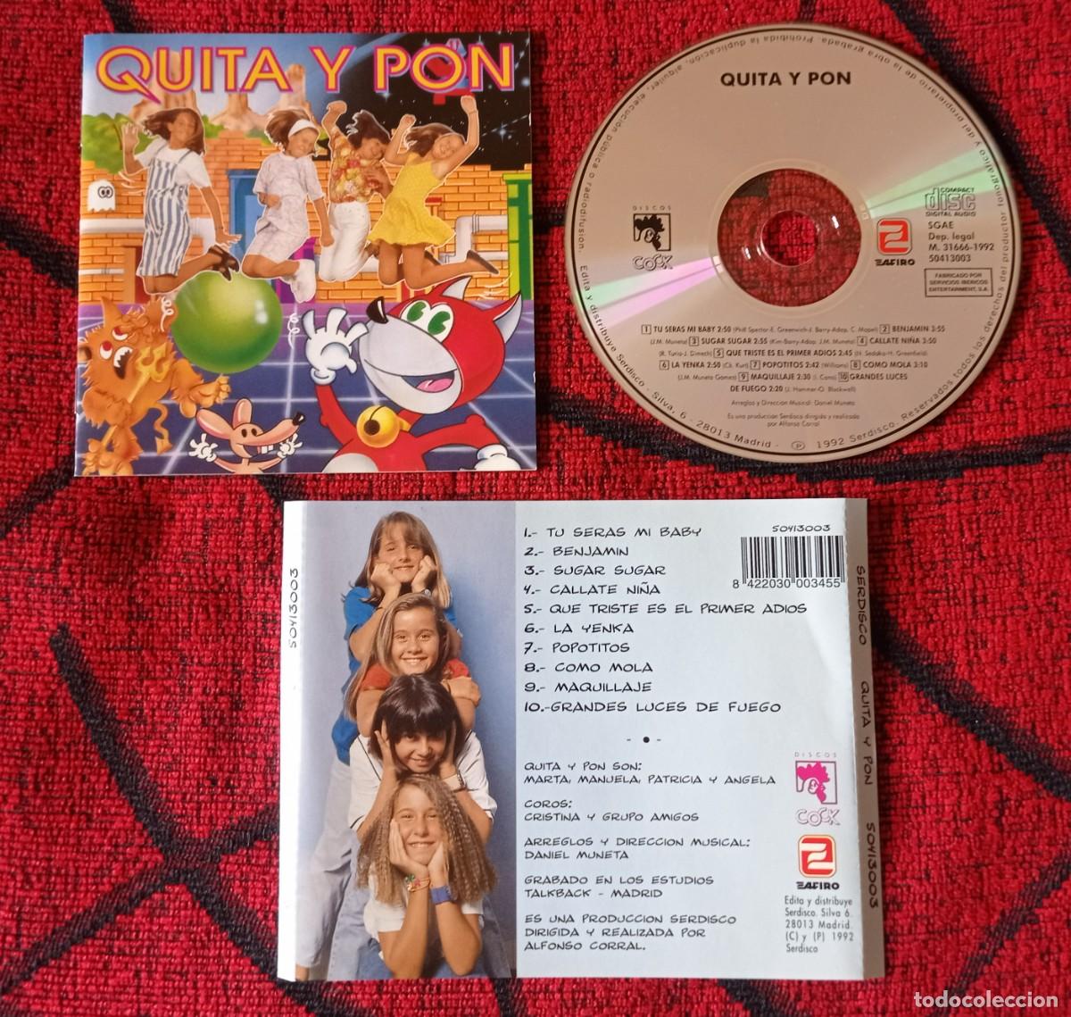 CDs de m&uacute;sica: QUITA Y PON ** Quita y Pon ** CD ORIGINAL 1992