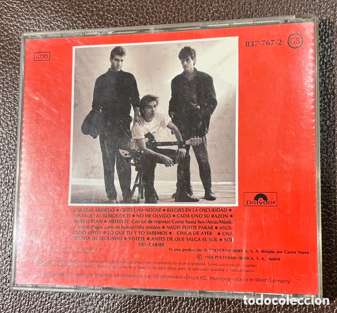 CDs de m&uacute;sica: CD. Nacha Pop. &ldquo;80/88&rdquo;. - Foto 2