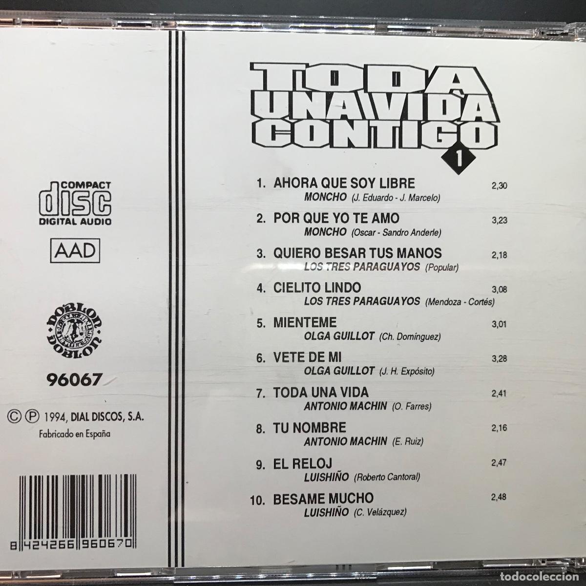 CDs de m&uacute;sica: Various ● Toda una vida contigo 1 - Boleros ● [CD] Compilation - Foto 4