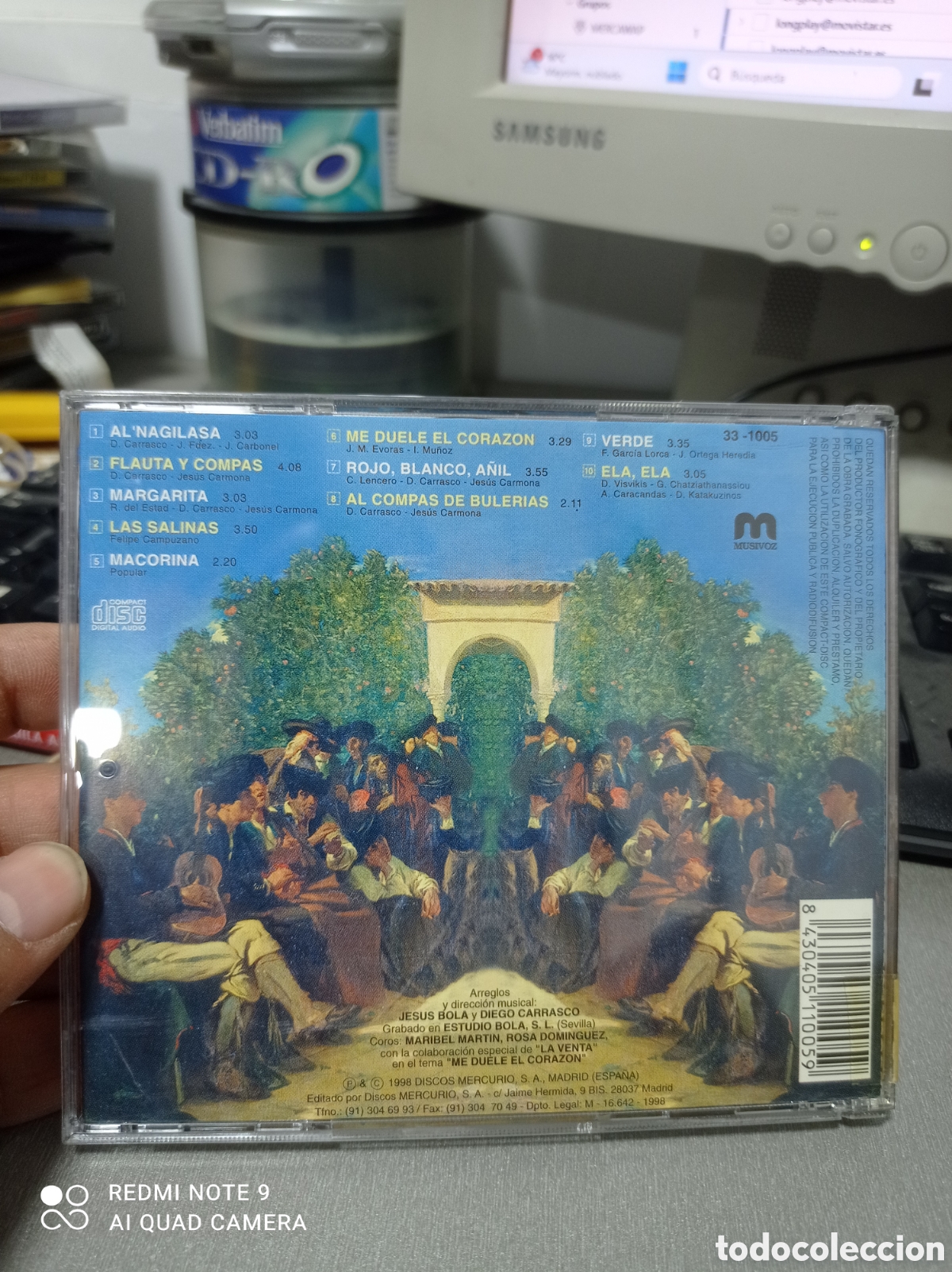 CDs de m&uacute;sica: Flauta y comp&aacute;s volumen dos pueblo gitano - Foto 2