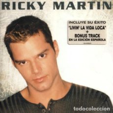 CDs de Música: R7653 - RICKY MARTIN. RICKY MARTIN. INCLUYE LA VIDA LOCA + BONUS TRACK EN EDICION ESPAÑOLA. CD.