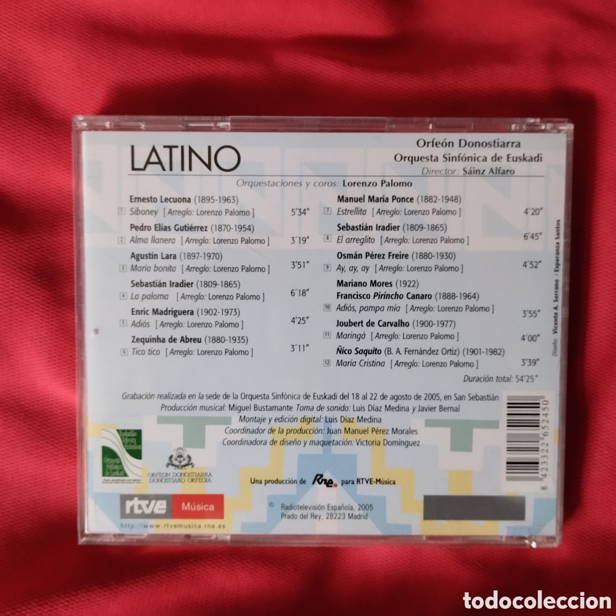 CDs de m&uacute;sica: ORFE&Oacute;N DONOSTIERRA, LATINO. CD - Foto 3