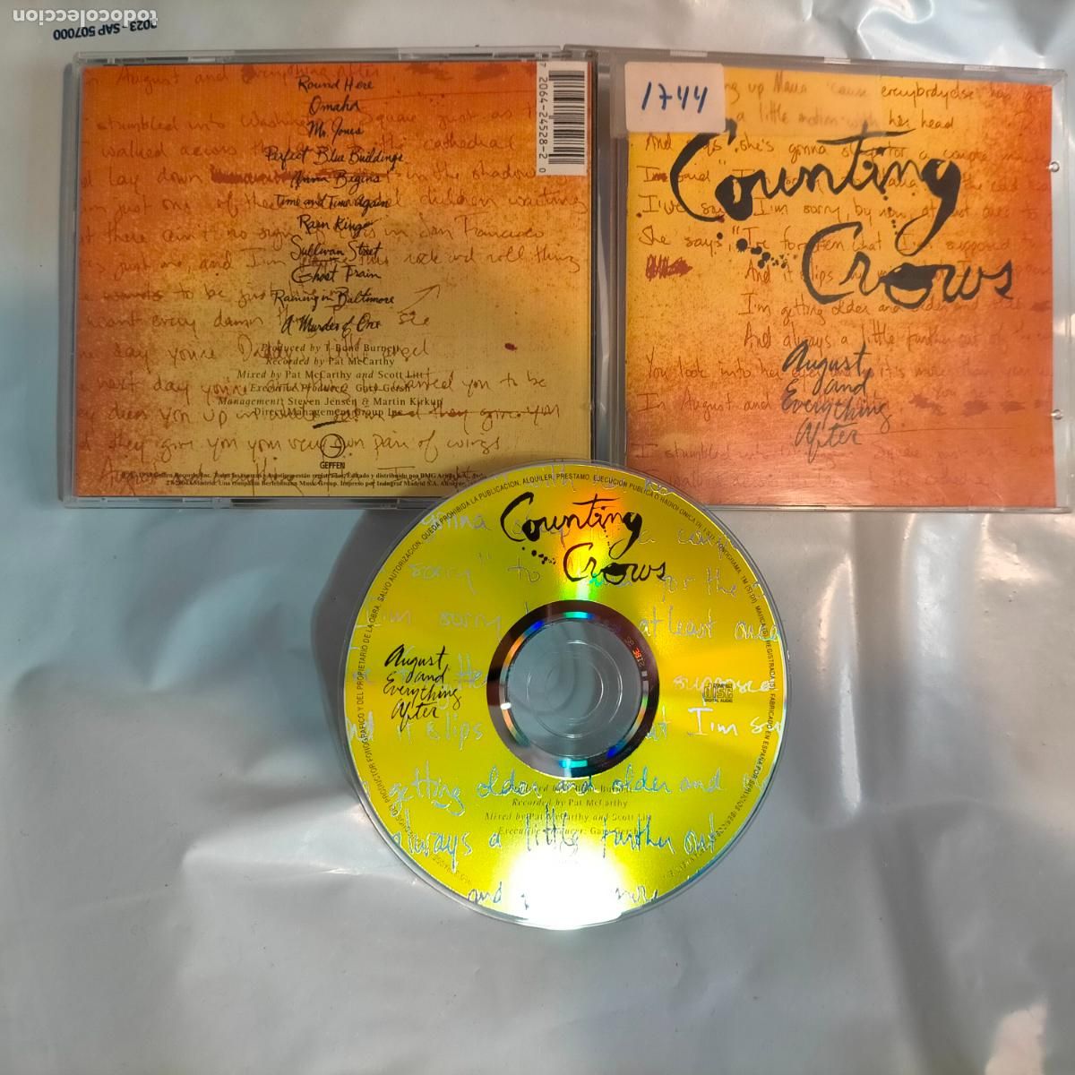 CDs de m&uacute;sica: CD CD COUNTING CROWS &rdquo;August and everything after&rdquo; - Foto 1