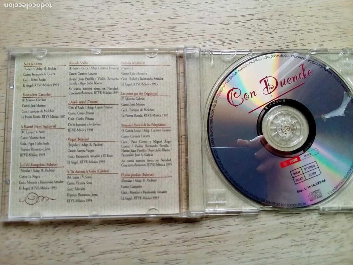 CDs de m&uacute;sica: Con duende. RTVE. CD - Foto 3