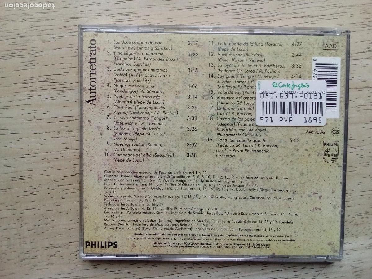 CDs de m&uacute;sica: Camar&oacute;n. Autorretrato. CD - Foto 2