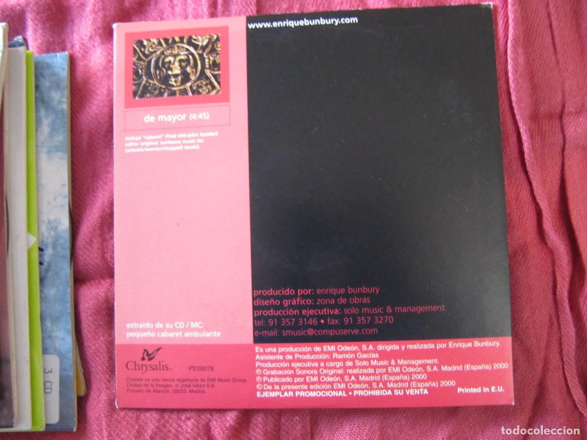 CDs de m&uacute;sica: BUNBURY - DE MAYOR CD SINGLE - Foto 2
