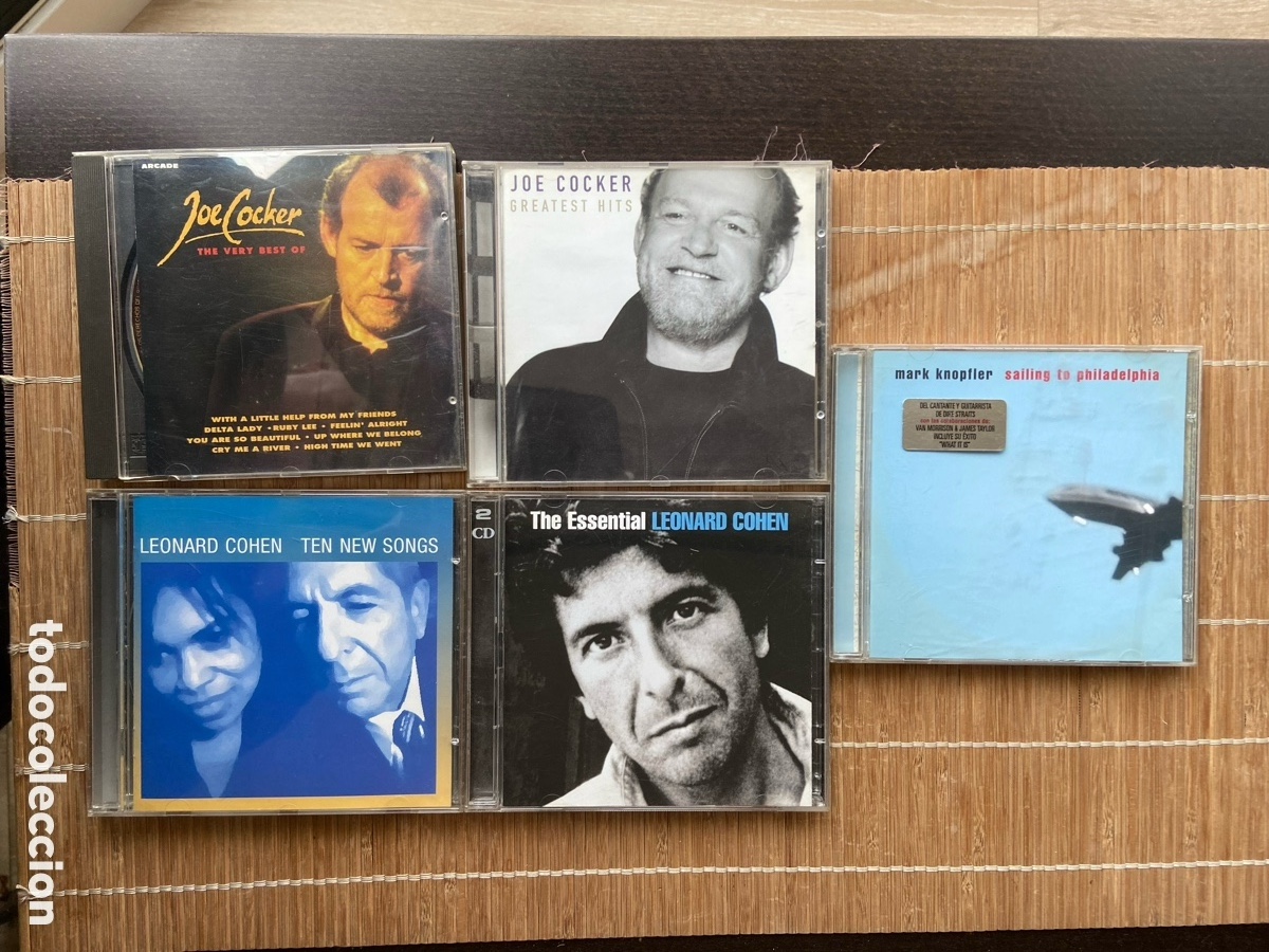 CDs de m&uacute;sica: Leonard cohen joe cocker mark knopfler - Foto 1