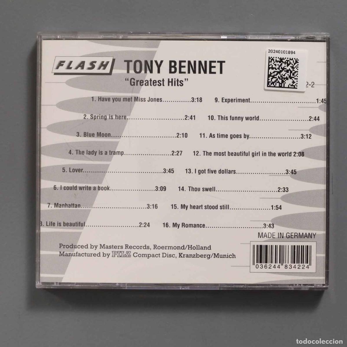 CDs de m&uacute;sica: CD. Tony Bennett &ndash; Greatest Hits - Foto 2