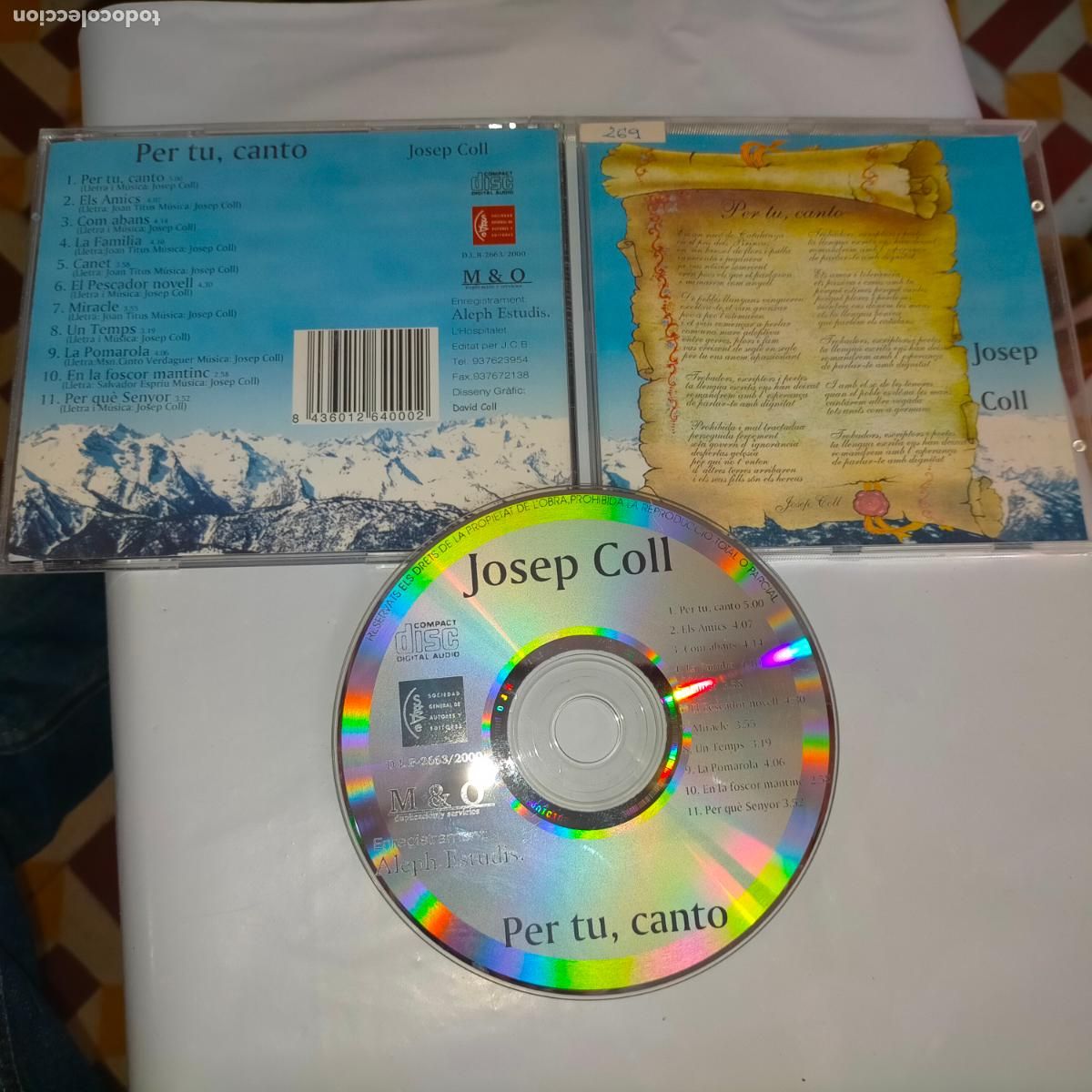 CDs de m&uacute;sica: cd album josep coll - Foto 1