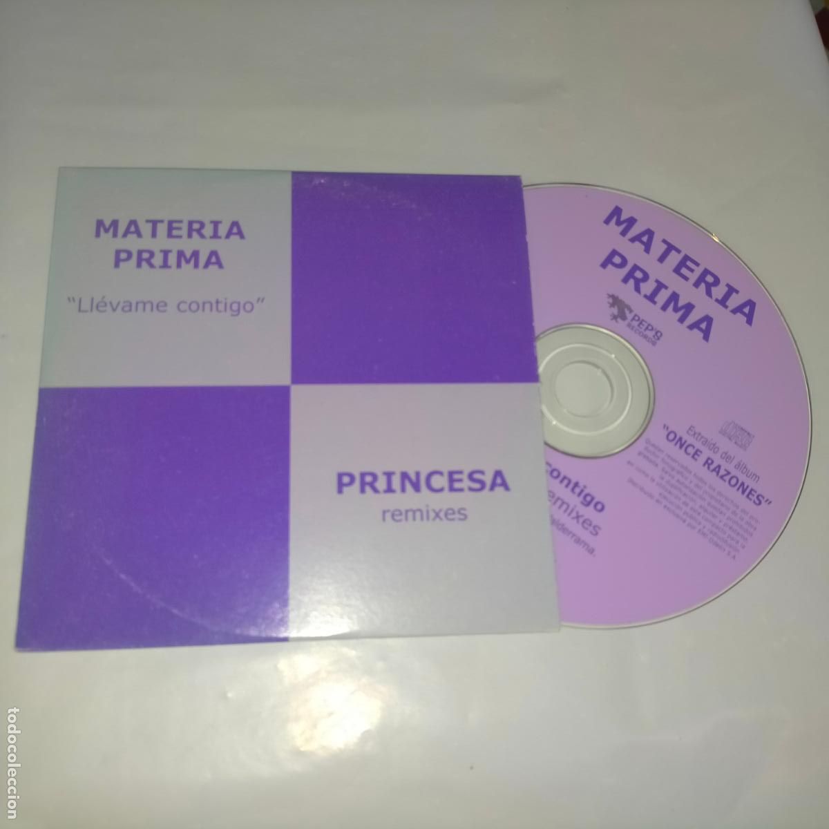 Musik-CDs: MATERIA PRIMA LLevame contigo PRINCESA REMIXES CD SINGLE PROMOCIONAL DE CARTON A&Ntilde;O 2002 2 TEMAS