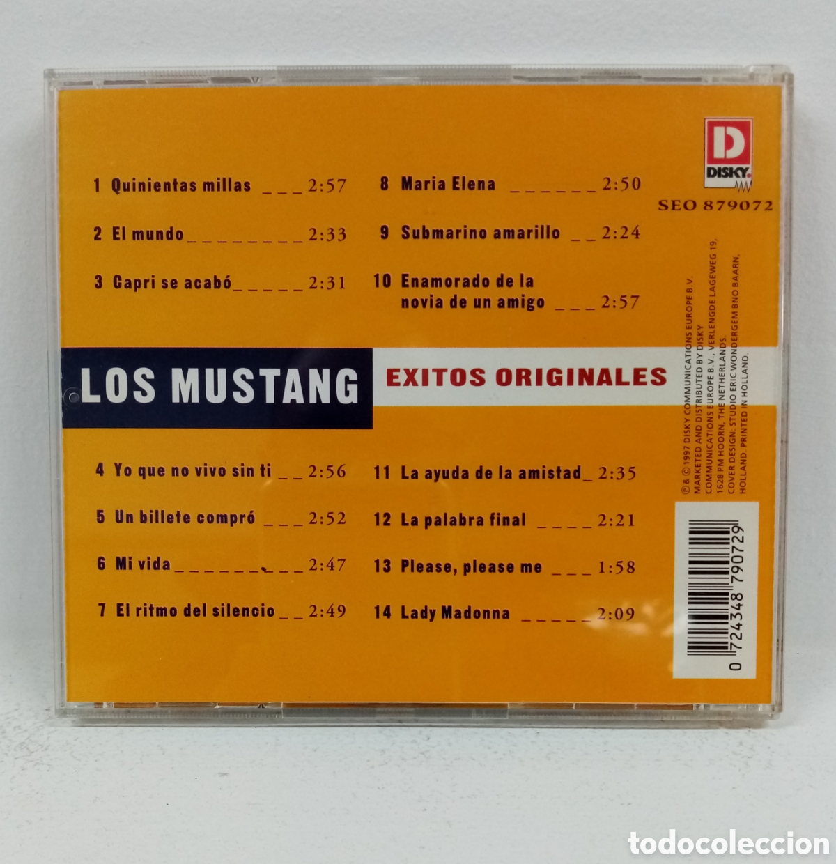 CDs de m&uacute;sica: LOS MUSTANG &rdquo;EXITOS ORIGINALES&rdquo; CD. COMP. HOLLAND. 1997 (VG++) - Foto 2