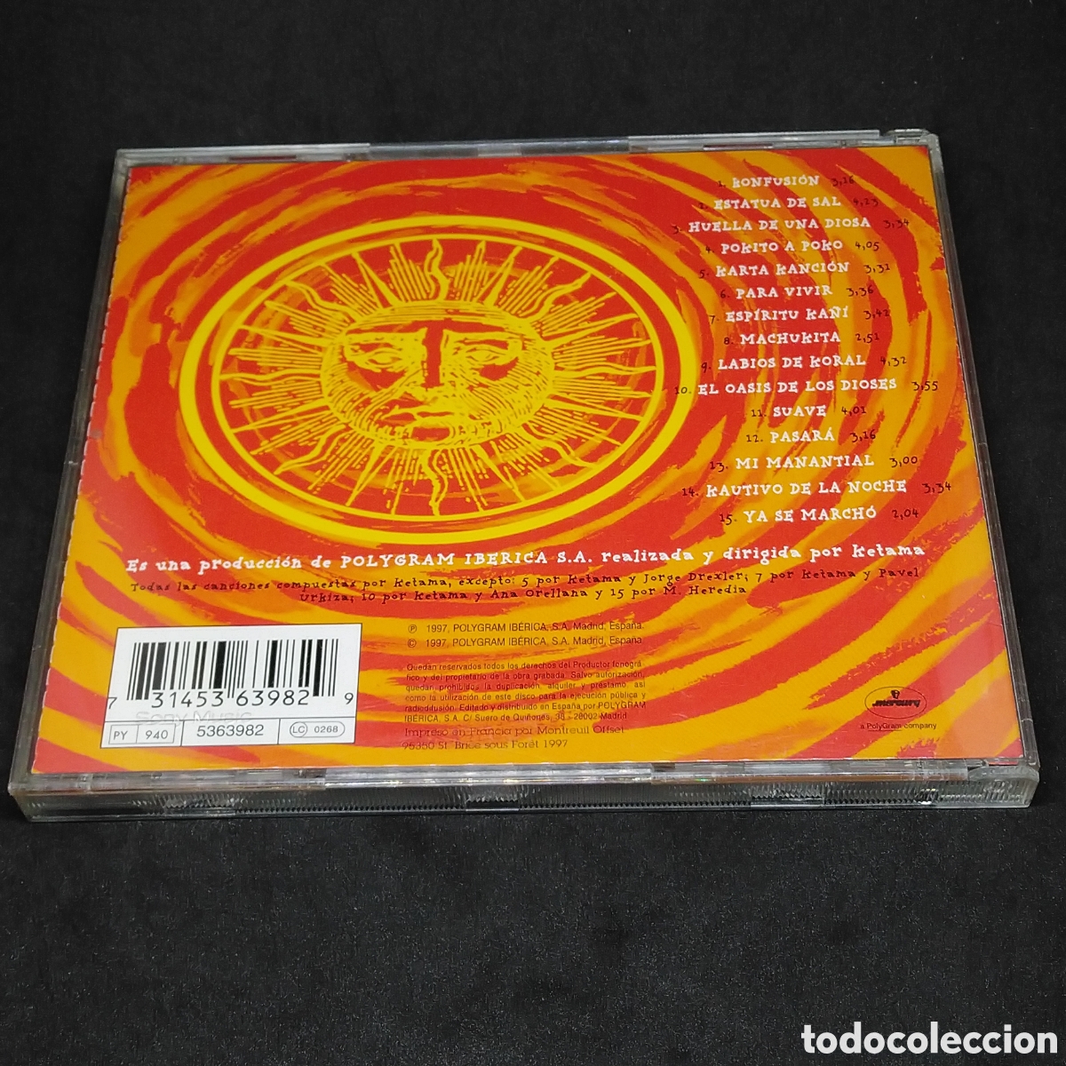 CDs de m&uacute;sica: KETAMA - KONFUSION - CD - 1997 - CD - DISCO VERIFICADO - Foto 2