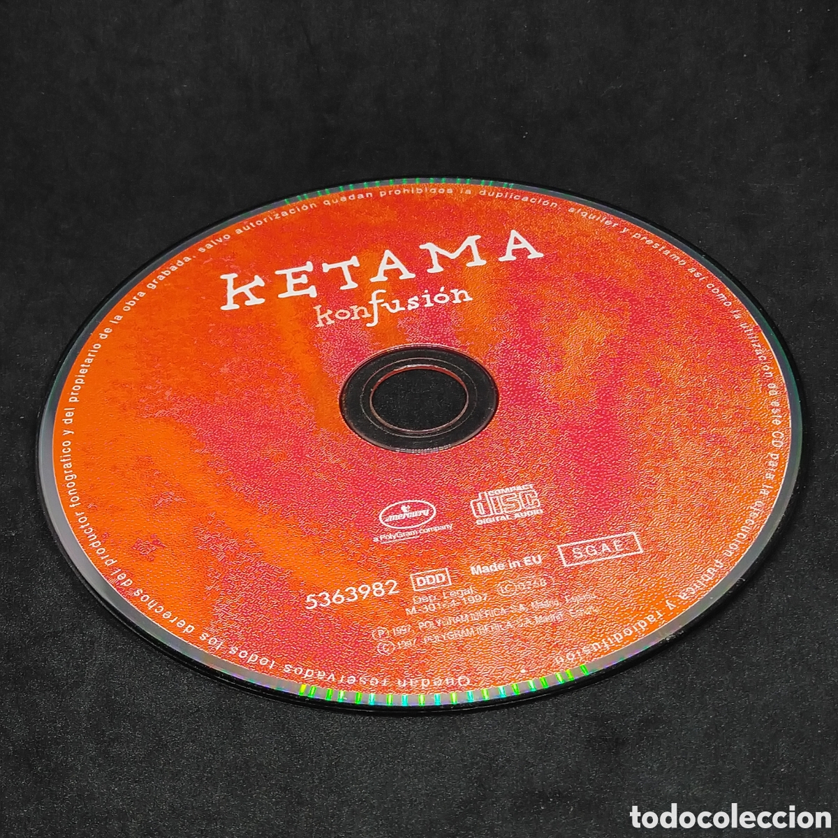 CDs de m&uacute;sica: KETAMA - KONFUSION - CD - 1997 - CD - DISCO VERIFICADO - Foto 6