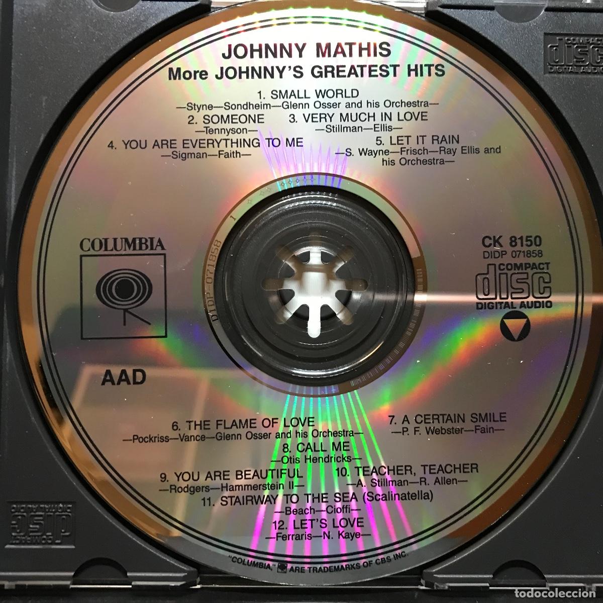CDs de m&uacute;sica: Johnny Mathis ● More Johnnys Greatest Hits ● [CD] Compilation Reissue - Foto 2