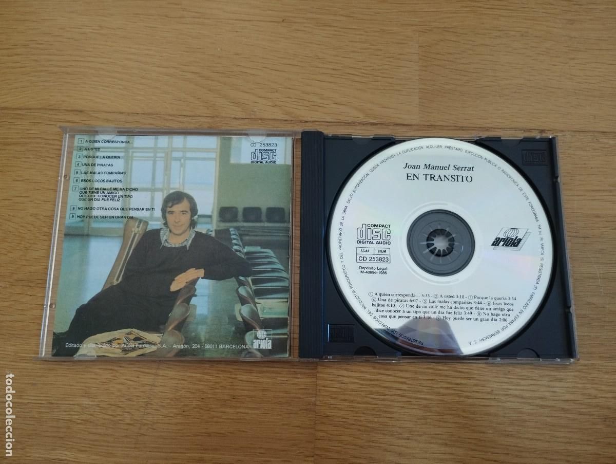 CDs de m&uacute;sica: Serrat - En Transito. PEDIDO M&Iacute;NIMO 5&euro; - Foto 3