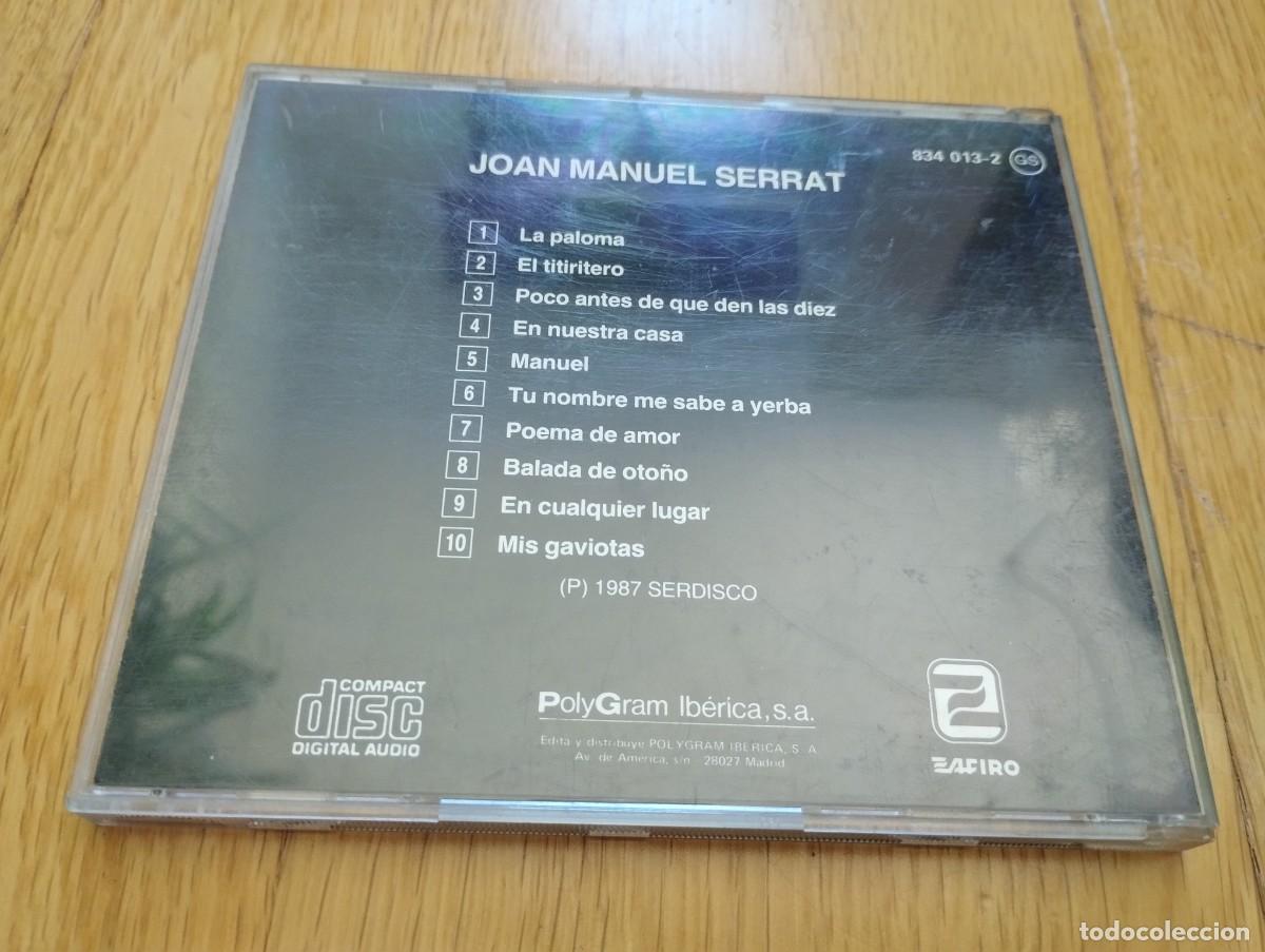 CDs de m&uacute;sica: Joan Manuel Serrat. PEDIDO M&Iacute;NIMO 5&euro; - Foto 2