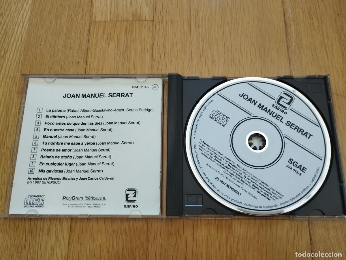 CDs de m&uacute;sica: Joan Manuel Serrat. PEDIDO M&Iacute;NIMO 5&euro; - Foto 3